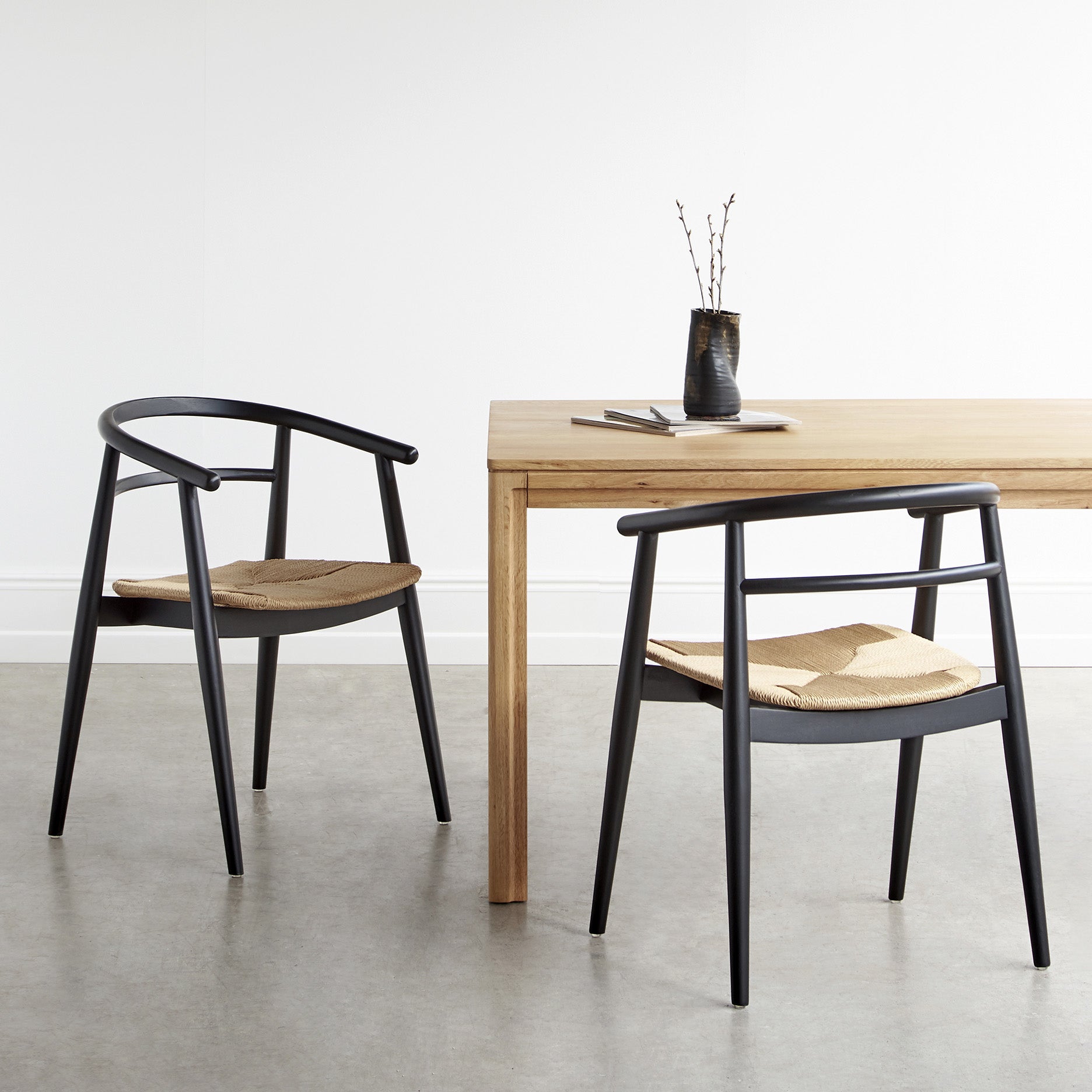 Søndervig spisebordsstol - Sort